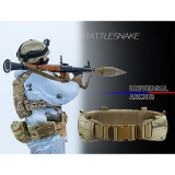 TacticalXmen Tactical Combat Belt with Quick Release Mag Pouch & Tactical Hat Set