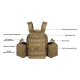 TacticalXmen YAKEDA Quick Release Molle Combat Plater Carrier Tactical Vest