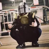 TacticalXmen MASKA-1SCH Metal Face Mask Cover Shield Helmet with BACRAFT Reflective Tapes Instructor Tactical Uniform