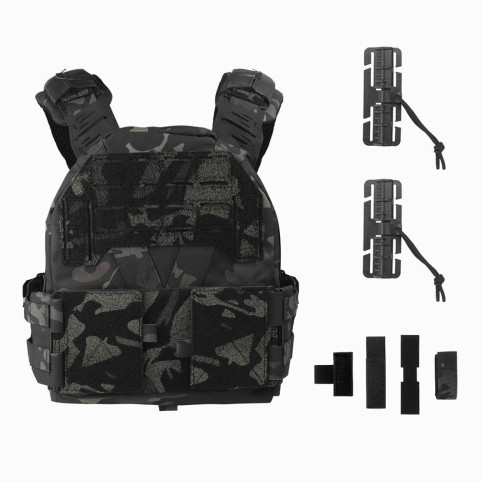 TacticalXmen Quick Release Plate Carrier Tactical Vest with Molle System Protection