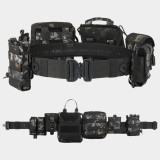 TacticalXmen Tactical Waist Seal Multifunctional Molle Detachable Adjustable Tactical Set of 8