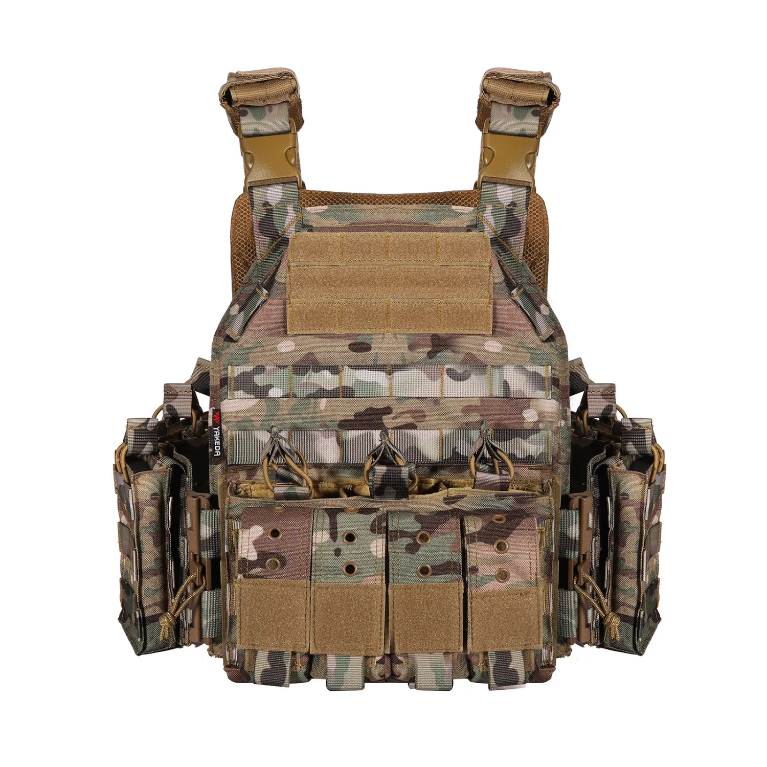 YAKEDA GHOST Modular Tactical Vest Plate Carrier Vest- Night Camo