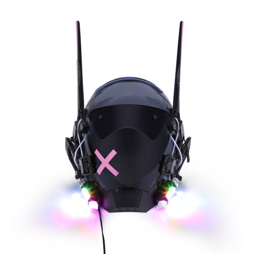 TacticalXmen Future Punk Mechanical Glowing Charging Mask for Halloween Masquerade Cosplay Party
