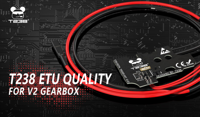 T238 ETU V1.42 for V2 Gearbox Multifunctional MOSFET Switch for Airsoft and Gel Ball Blasters