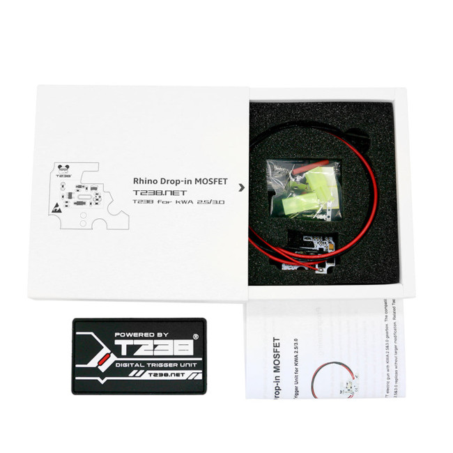T238 Rhino Programmable ETU MOSFET Active Braking Overheat Protection For AIRSOFT KWA 2.5/3.0