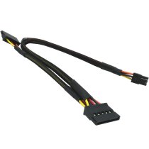 COMeap SATA 15 Pin x2 to Mini 6 Pin ATX Compatible with Dell Inspiron 3653 3650 HDD SATA Power Cable Replacement 13-inch(33cm)
