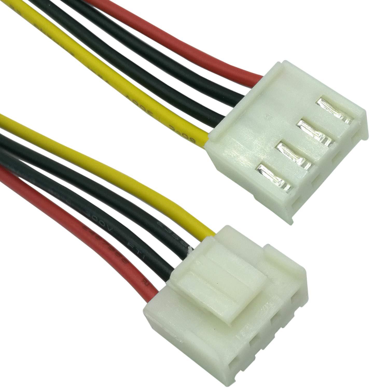 US 6.35 COMeap (2Pack 4 Pin to SATA Female Hard Drive Power Adapter