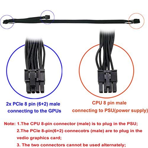 6+2 PCI-E Graphics Card Power Cable for Corsair AX1200 8Pin to 8 Pin 