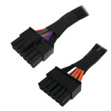  COMeap 24 Pin to 12 Pin ATX PSU Main Power Adapter Braided Sleeved Cable for Acer Q87 Q87H3 Q87H3-AM 12-inch(30cm)