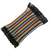 COMeap 120pcs 10CM 40pin Male to Female, 40pin Male to Male, 40pin Female to Female Breadboard Jumper Wire Ribbon Dupont Cables Kit