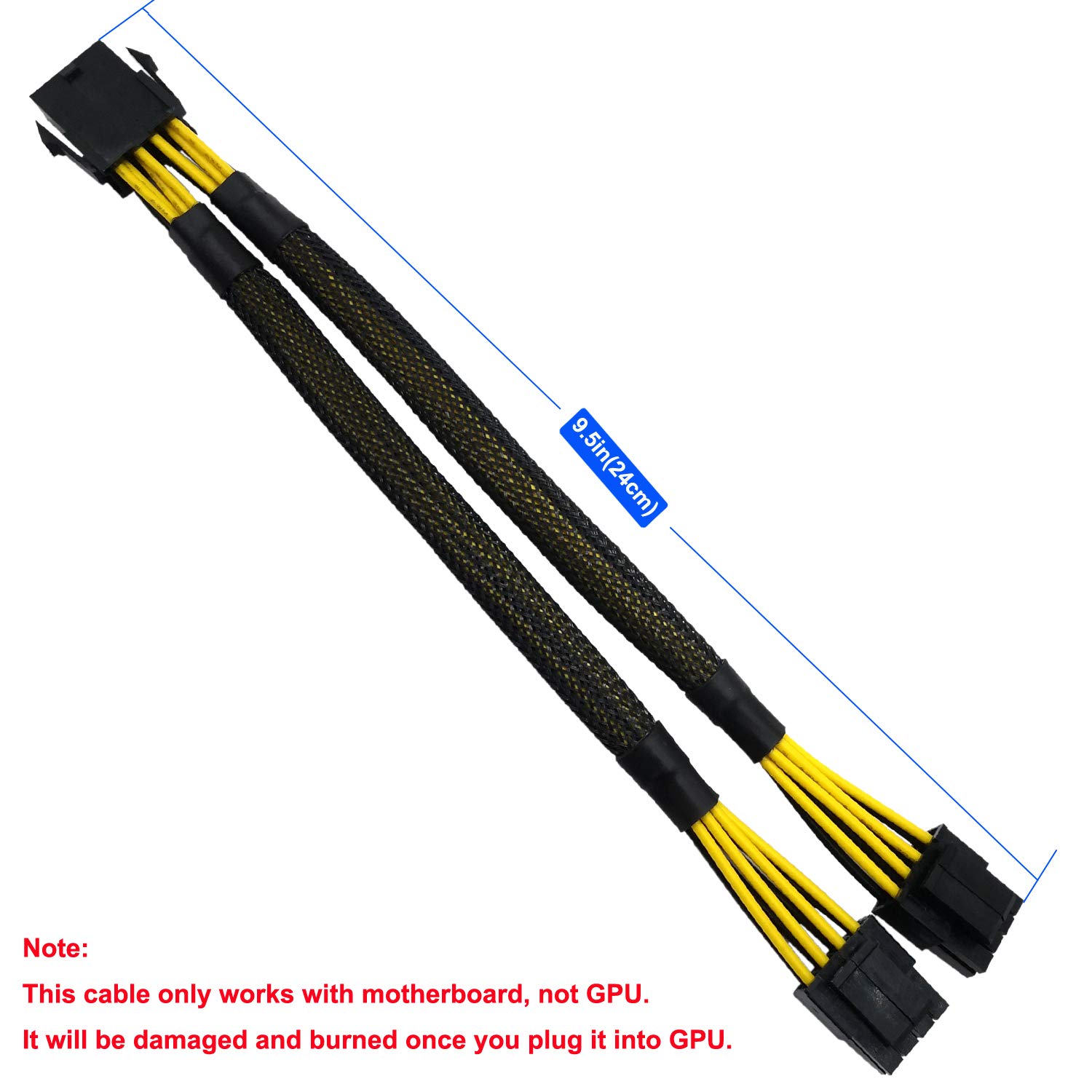 Cavo Di Alimentazione CPU 8PIN A 2x 8PIN (4+4) 18AWG Per