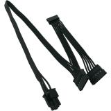 COMeap 6 Pin to 3X 15 Pin SATA Hard Drive HDD Power Adapter Cable for Corsair Modular Power Supply 20-in(50cm)
