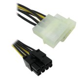 COMeap (3-Pack) 8 Pin Male PCI Express to 2X Molex Power Adapter Cable 9-inch(23cm)