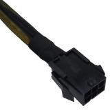 COMeap 6 Pin Female to CPU 8 pin (4+4 Detachable) Male EPS-12V Adapter Converter Sleeved Cable 13-inch(33cm) 