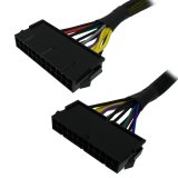 COMeap 24 Pin to 14 Pin ATX PSU Main Power Adapter Braided Sleeved Cable for IBM/Lenovo PCs and Servers 12-inch(30cm)