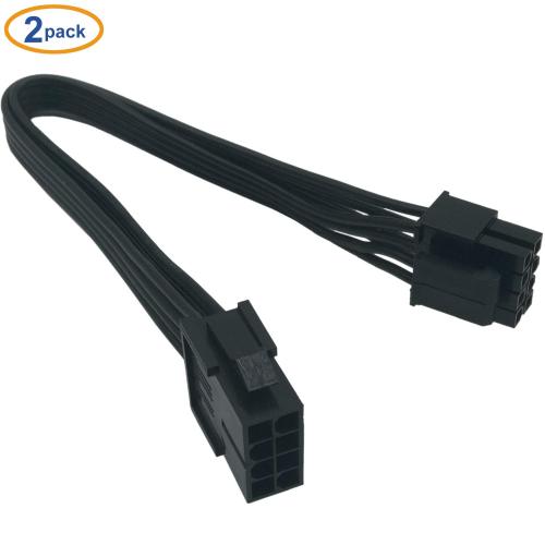 (2-Pack) COMeap Replacement for Motherboard ATX CPU 8 Pin (4+4) Male to Female Extension Cable for Power Supply PSUs 9.5-inch(24cm)