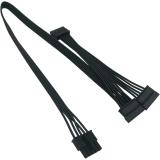 COMeap 5 Pin to 3X 15 Pin SATA Hard Drive HDD Power Adapter Cable for Cooler Master Modular Power Supply 20-in(50cm)