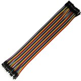 COMeap 120pcs 30CM 40pin Male to Female, 40pin Male to Male, 40pin Female to Female Breadboard Jumper Wire Ribbon Dupont Cables Kit 