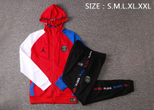 20-21 PSG Jordan Red Jacket Tracksuit  with Cap Thai Quality
