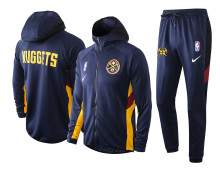 NBA Denver Nuggets Dark Blue with Cap Jacket Tracksuit High Quality