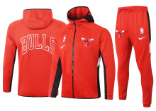 NBA Chicago Bulls Red with Cap Jacket Tracksuit High Quality