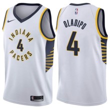 NBA Men Indiana Pacers White #4 OLADIPO Jersey High Quality Name and Number Print