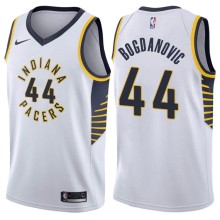 NBA Men Indiana Pacers White #44 BOGDANOVIC Jersey High Quality Name and Number Print
