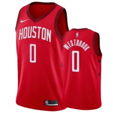 NBA Men Houston Rockets Rewarding Red #0 WESTBROOK Jersey High Quality Name and Number Print