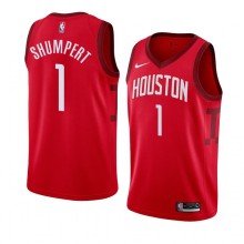 NBA Men Houston Rockets Rewarding Red #1 SHUMPERT Jersey High Quality Name and Number Print