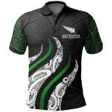 Rugby 2021-2021 All Blacks Maori Green and Black Rugby Polo High Quality