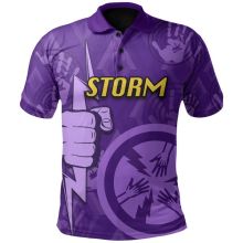 Rugby Season 2021 Melbourne Storm Rugby Polo High Quality