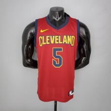 NBA Men Cleveland Cavaliers Red #5 SMITH JR Jersey High Quality Name and Number Print