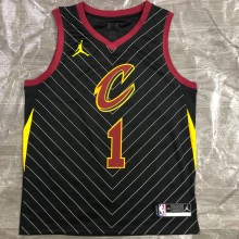 NBA Men Season 2021 Cleveland Cavaliers Black #1 ROSE Jersey High Quality Name and Number Print