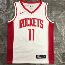 NBA Men Season 2021 Houston Rockets White #11 YAO Jersey High Quality Name and Number Print
