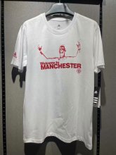 Manchester United Ronaldo Cotton T-shirt White Color
