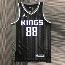 NBA Jordan Logo Sacramento Kings Black #88 QUETA Jersey High Quality Name and Number Print
