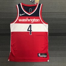 NBA 75th Anniversary Men Washington Wizards Red #4 WESTBROOK Jersey High Quality Name and Number Print