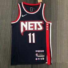 NBA Season 2022 75th Anniversary Brooklyn Nets Black #11 IRVING Jersey High Quality Name and Number Print