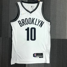 NBA Men 75th Anniversary Brooklyn Nets White #10 SIMMONS Jersey High Quality Name and Number Print