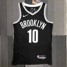 NBA Men 75th Anniversary Brooklyn Nets Black #10 SIMMONS Jersey High Quality Name and Number Print