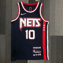 NBA Season 2022 75th Anniversary Brooklyn Nets Black #10 SIMMONS Jersey High Quality Name and Number Print