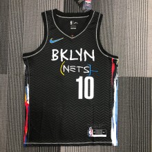 NBA Men Season 2021 Brooklyn Nets Black City #10 SIMMONS Jersey High Quality Name and Number Print