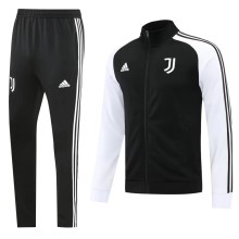 22-23 Juventus Black with White Sleeves Jacket Tracksuit Thai Quality