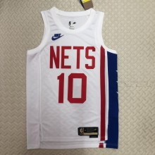 NBA Men Season 2023 Brooklyn Nets White #10 SIMMONS Jersey High Quality Name and Number Print