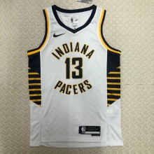 NBA Men Season 2023 Indiana Pacers White #13 GEORGE Jersey High Quality Name and Number Print