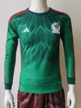 22/23 Mexico Home World Cup Jersey Long Sleeve Player Version 1:1 Quaility