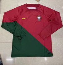 22/23 Portugal Home World Cup Soccer JerseyLong Sleeve Fans Version  1:1 Quality