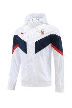 22/23 France White with Nike Logo Windbreaker Jacket Thai Quality