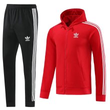 23/24 Adidas Jacket Tracksuit Red Color