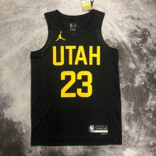 NBA 2023 Men Utah Jazz Black with Jordan Logo #23 MARKKANEN Jersey High Quality Name and Number Print
